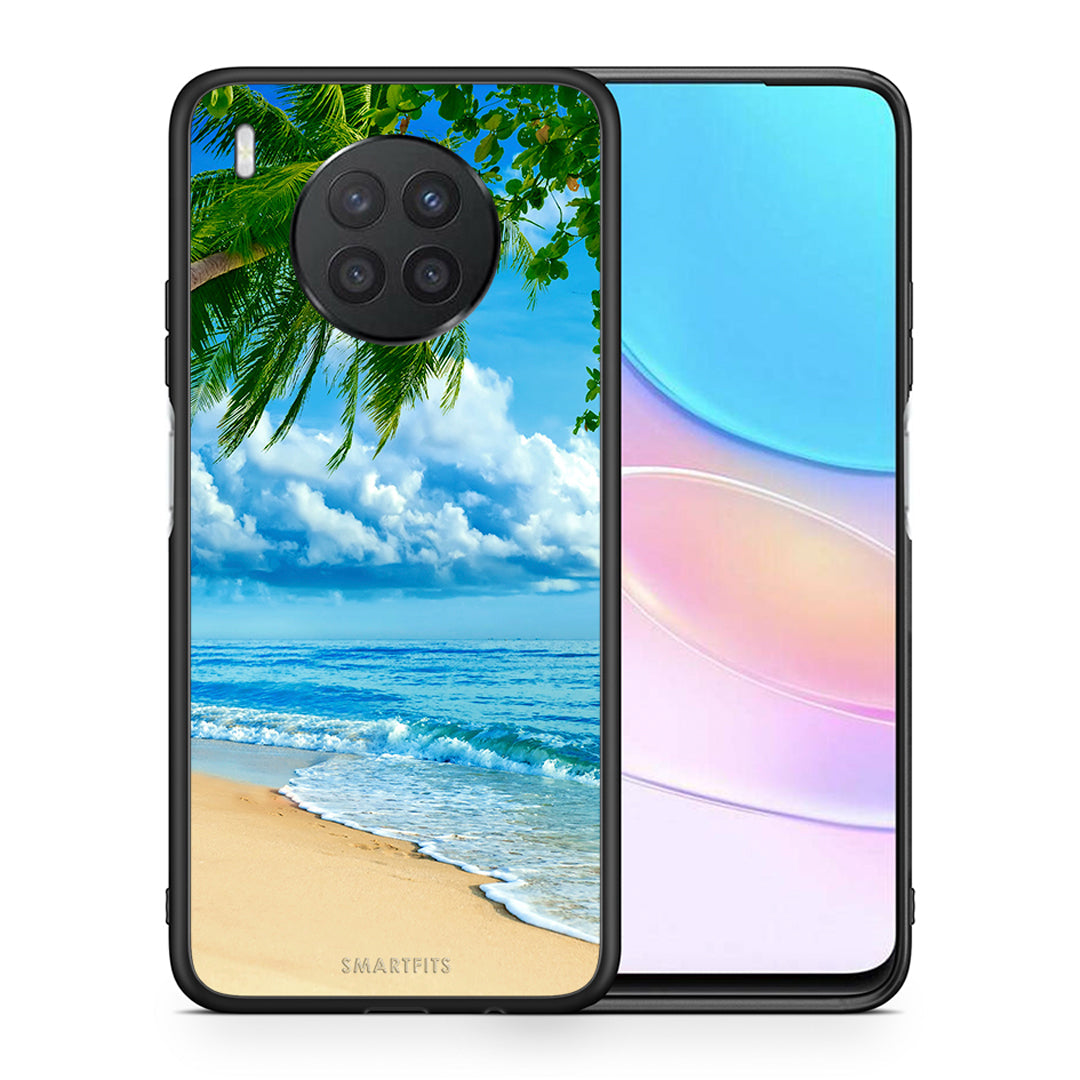 Θήκη Huawei Nova 8i / Honor 50 Lite Beautiful Beach από τη Smartfits με σχέδιο στο πίσω μέρος και μαύρο περίβλημα | Huawei Nova 8i / Honor 50 Lite Beautiful Beach case with colorful back and black bezels