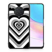 Thumbnail for Θήκη Huawei Nova 8i / Honor 50 Lite Black Hearts από τη Smartfits με σχέδιο στο πίσω μέρος και μαύρο περίβλημα | Huawei Nova 8i / Honor 50 Lite Black Hearts case with colorful back and black bezels