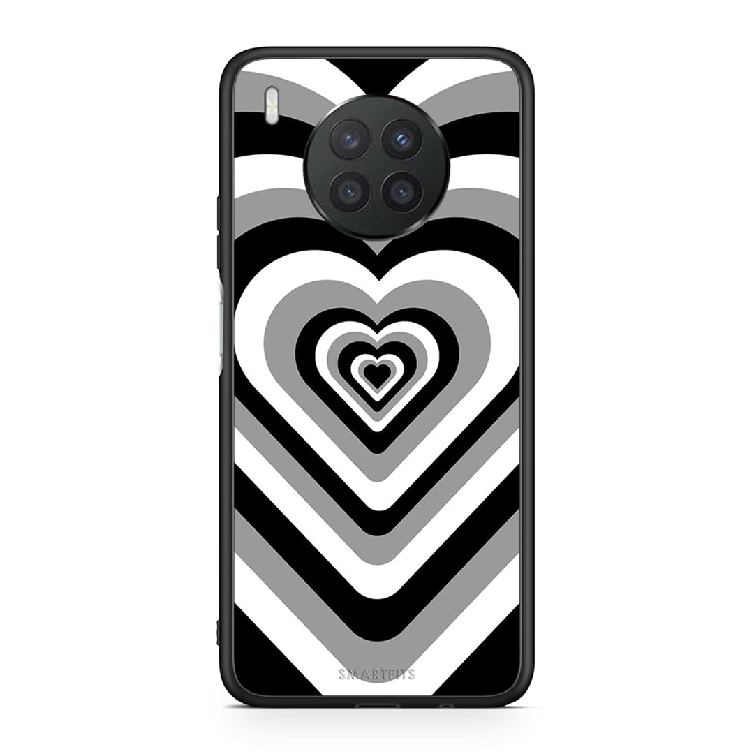 Huawei Nova 8i / Honor 50 Lite Black Hearts θήκη από τη Smartfits με σχέδιο στο πίσω μέρος και μαύρο περίβλημα | Smartphone case with colorful back and black bezels by Smartfits