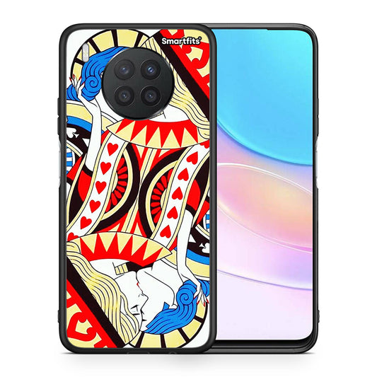 Θήκη Huawei Nova 8i / Honor 50 Lite Card Love από τη Smartfits με σχέδιο στο πίσω μέρος και μαύρο περίβλημα | Huawei Nova 8i / Honor 50 Lite Card Love case with colorful back and black bezels