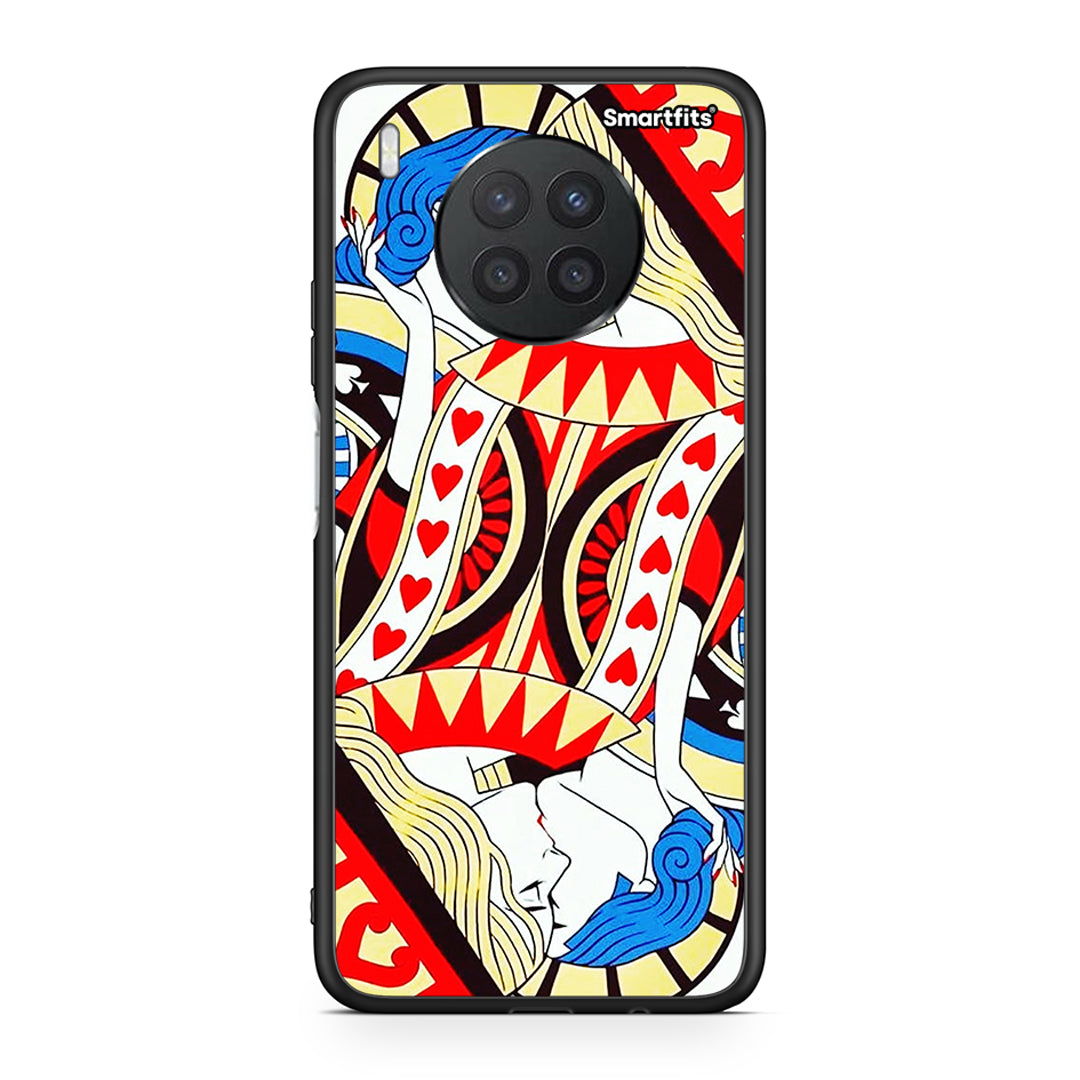 Huawei Nova 8i / Honor 50 Lite Card Love θήκη από τη Smartfits με σχέδιο στο πίσω μέρος και μαύρο περίβλημα | Smartphone case with colorful back and black bezels by Smartfits