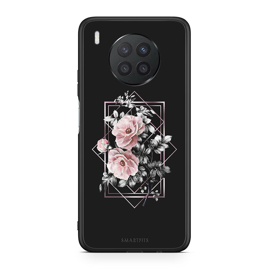 4 - Huawei Nova 8i / Honor 50 Lite Frame Flower case, cover, bumper