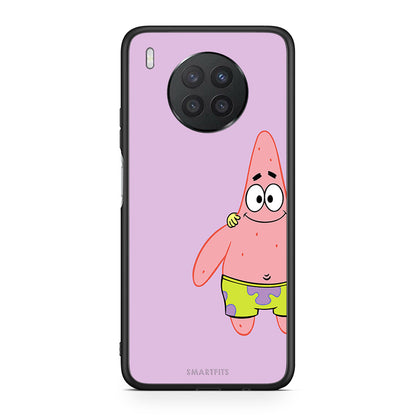 Huawei Nova 8i / Honor 50 Lite Friends Patrick θήκη από τη Smartfits με σχέδιο στο πίσω μέρος και μαύρο περίβλημα | Smartphone case with colorful back and black bezels by Smartfits