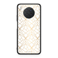 Thumbnail for 111 - Huawei Nova 8i / Honor 50 Lite Luxury White Geometric case, cover, bumper