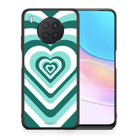 Thumbnail for Θήκη Huawei Nova 8i / Honor 50 Lite Green Hearts από τη Smartfits με σχέδιο στο πίσω μέρος και μαύρο περίβλημα | Huawei Nova 8i / Honor 50 Lite Green Hearts case with colorful back and black bezels