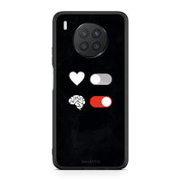 Thumbnail for Huawei Nova 8i / Honor 50 Lite Heart Vs Brain Θήκη Αγίου Βαλεντίνου από τη Smartfits με σχέδιο στο πίσω μέρος και μαύρο περίβλημα | Smartphone case with colorful back and black bezels by Smartfits