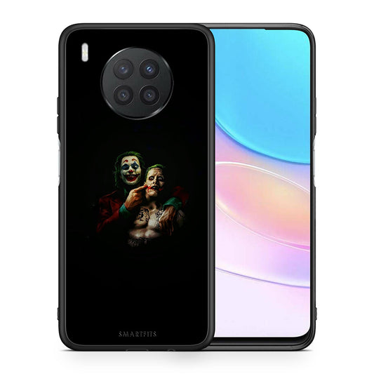 Θήκη Huawei Nova 8i / Honor 50 Lite Clown Hero από τη Smartfits με σχέδιο στο πίσω μέρος και μαύρο περίβλημα | Huawei Nova 8i / Honor 50 Lite Clown Hero case with colorful back and black bezels