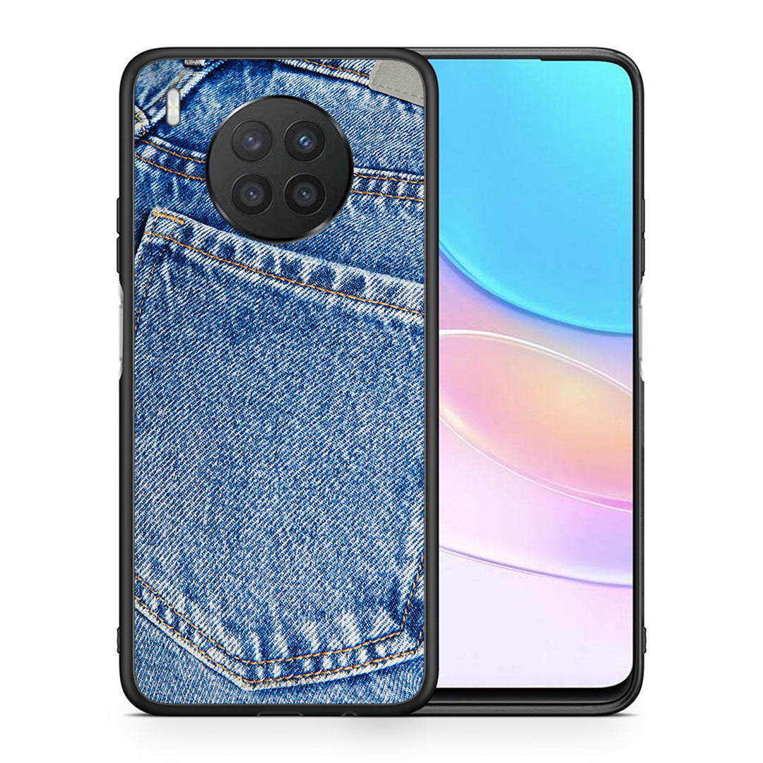 Θήκη Huawei Nova 8i / Honor 50 Lite Jeans Pocket από τη Smartfits με σχέδιο στο πίσω μέρος και μαύρο περίβλημα | Huawei Nova 8i / Honor 50 Lite Jeans Pocket case with colorful back and black bezels