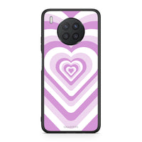 Thumbnail for Huawei Nova 8i / Honor 50 Lite Lilac Hearts θήκη από τη Smartfits με σχέδιο στο πίσω μέρος και μαύρο περίβλημα | Smartphone case with colorful back and black bezels by Smartfits
