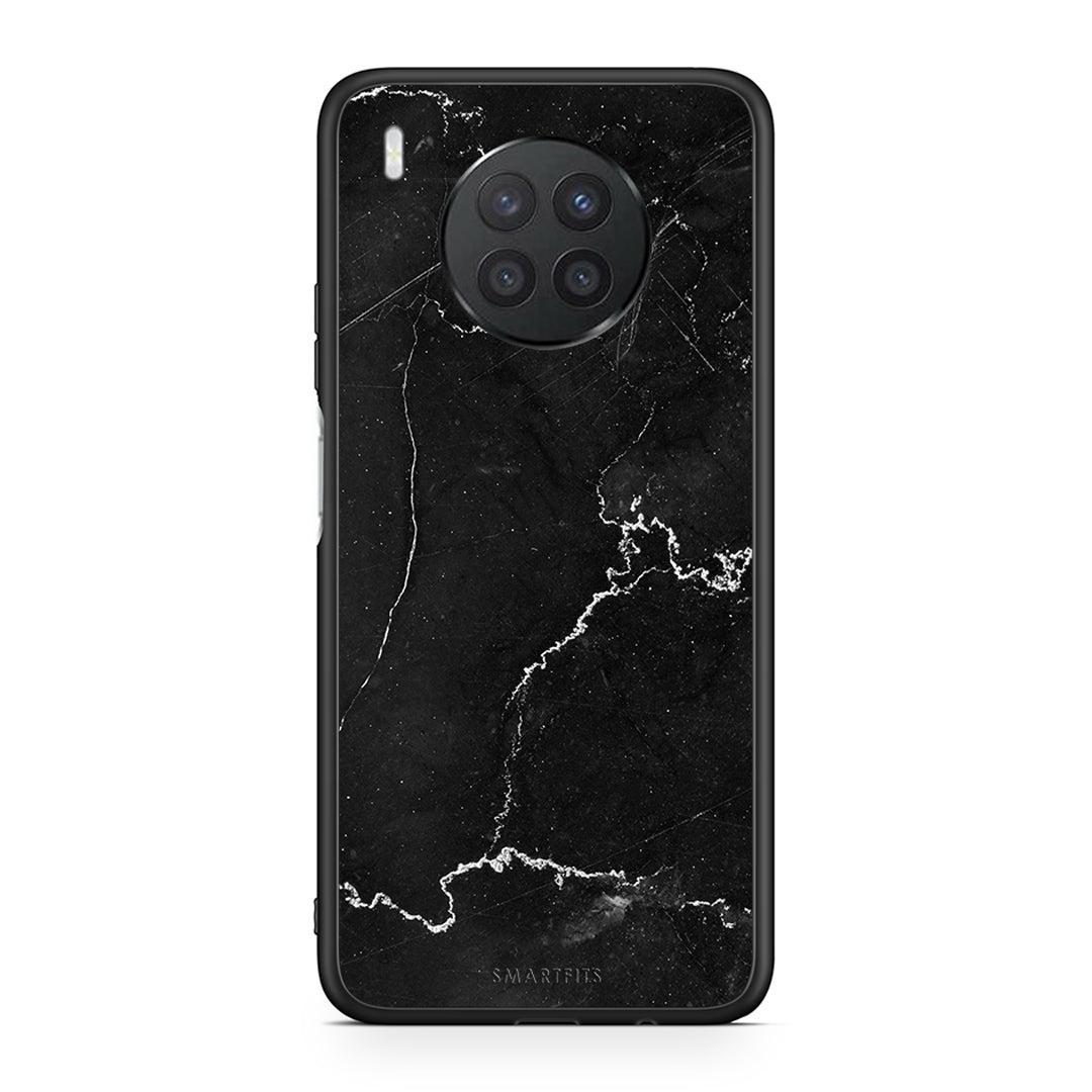 Huawei Nova 8i / Honor 50 Lite Marble Black θήκη από τη Smartfits με σχέδιο στο πίσω μέρος και μαύρο περίβλημα | Smartphone case with colorful back and black bezels by Smartfits