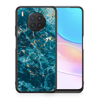 Thumbnail for Θήκη Huawei Nova 8i / Honor 50 Lite Marble Blue από τη Smartfits με σχέδιο στο πίσω μέρος και μαύρο περίβλημα | Huawei Nova 8i / Honor 50 Lite Marble Blue case with colorful back and black bezels