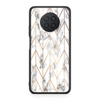 Thumbnail for 44 - Huawei Nova 8i / Honor 50 Lite Gold Geometric Marble case, cover, bumper
