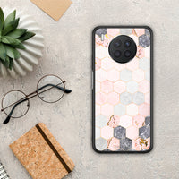 Thumbnail for Marble Hexagon Pink - Huawei Nova 8i / Honor 50 Lite θήκη