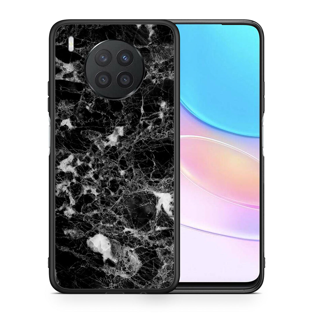 Θήκη Huawei Nova 8i / Honor 50 Lite Male Marble από τη Smartfits με σχέδιο στο πίσω μέρος και μαύρο περίβλημα | Huawei Nova 8i / Honor 50 Lite Male Marble case with colorful back and black bezels