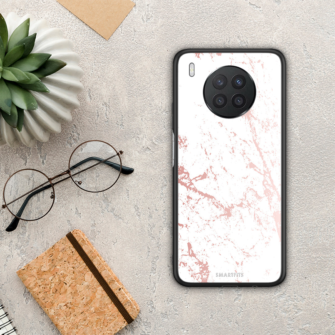 Marble Pink Splash - Huawei Nova 8i / Honor 50 Lite θήκη