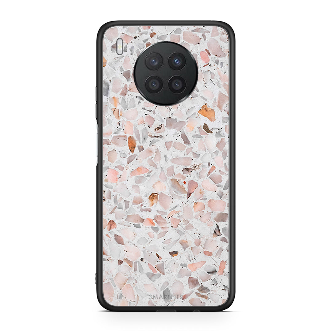 Huawei Nova 8i / Honor 50 Lite Marble Terrazzo θήκη από τη Smartfits με σχέδιο στο πίσω μέρος και μαύρο περίβλημα | Smartphone case with colorful back and black bezels by Smartfits
