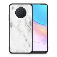 Thumbnail for Θήκη Huawei Nova 8i / Honor 50 Lite White Marble από τη Smartfits με σχέδιο στο πίσω μέρος και μαύρο περίβλημα | Huawei Nova 8i / Honor 50 Lite White Marble case with colorful back and black bezels