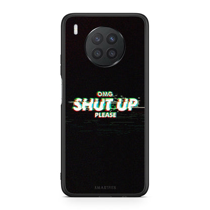 Huawei Nova 8i / Honor 50 Lite OMG ShutUp θήκη από τη Smartfits με σχέδιο στο πίσω μέρος και μαύρο περίβλημα | Smartphone case with colorful back and black bezels by Smartfits