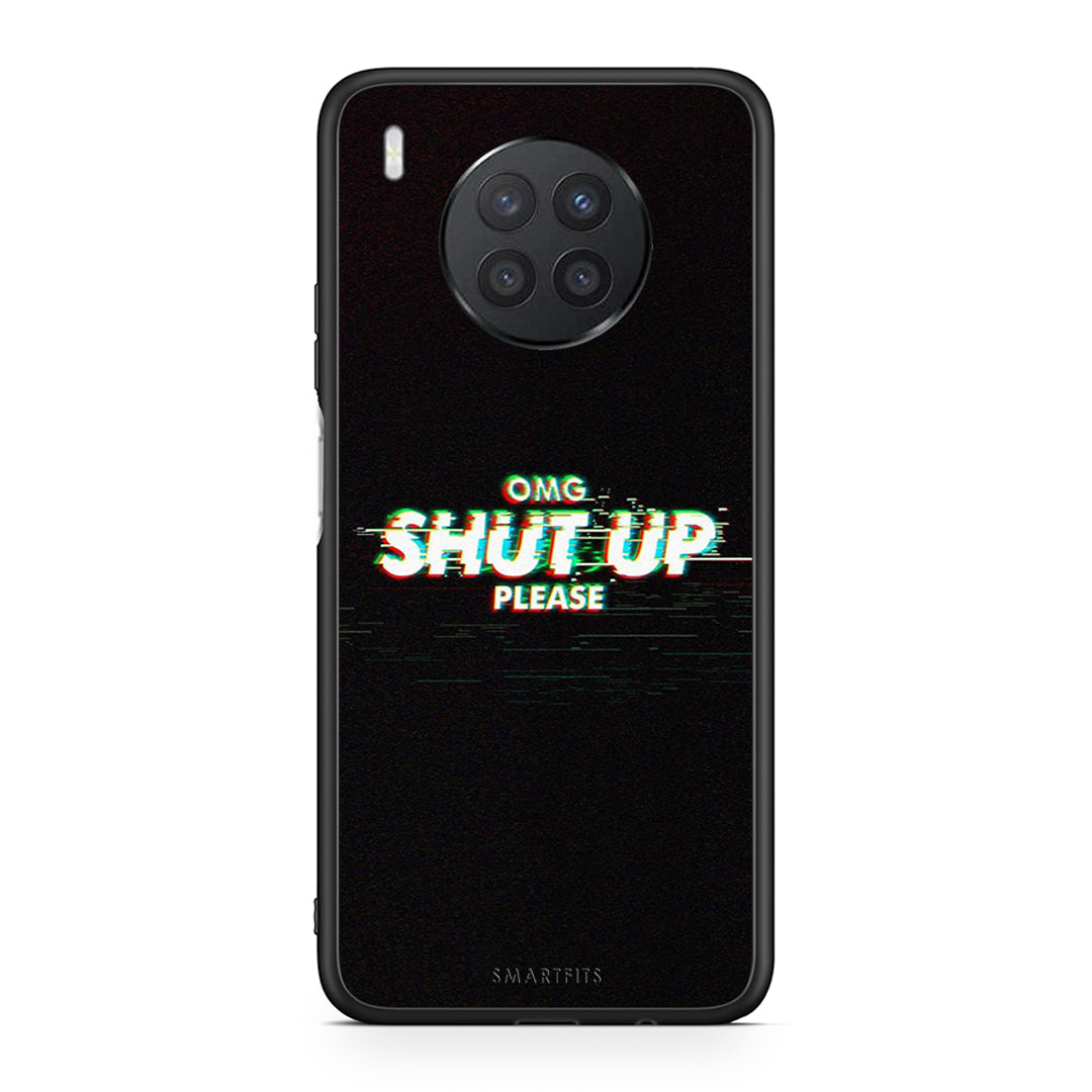 Huawei Nova 8i / Honor 50 Lite OMG ShutUp θήκη από τη Smartfits με σχέδιο στο πίσω μέρος και μαύρο περίβλημα | Smartphone case with colorful back and black bezels by Smartfits