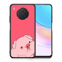 Thumbnail for Θήκη Αγίου Βαλεντίνου Huawei Nova 8i / Honor 50 Lite Pig Love 1 από τη Smartfits με σχέδιο στο πίσω μέρος και μαύρο περίβλημα | Huawei Nova 8i / Honor 50 Lite Pig Love 1 case with colorful back and black bezels