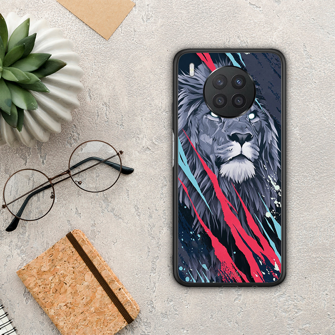 PopArt Lion Designer - Huawei Nova 8i / Honor 50 Lite θήκη