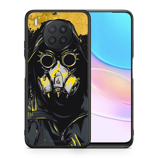 Θήκη Huawei Nova 8i / Honor 50 Lite Mask PopArt από τη Smartfits με σχέδιο στο πίσω μέρος και μαύρο περίβλημα | Huawei Nova 8i / Honor 50 Lite Mask PopArt case with colorful back and black bezels