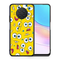 Thumbnail for Θήκη Huawei Nova 8i / Honor 50 Lite Sponge PopArt από τη Smartfits με σχέδιο στο πίσω μέρος και μαύρο περίβλημα | Huawei Nova 8i / Honor 50 Lite Sponge PopArt case with colorful back and black bezels