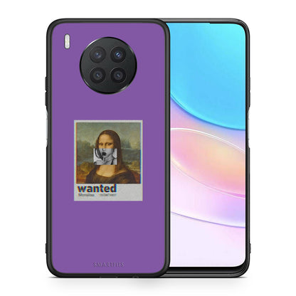 Θήκη Huawei Nova 8i / Honor 50 Lite Monalisa Popart από τη Smartfits με σχέδιο στο πίσω μέρος και μαύρο περίβλημα | Huawei Nova 8i / Honor 50 Lite Monalisa Popart case with colorful back and black bezels