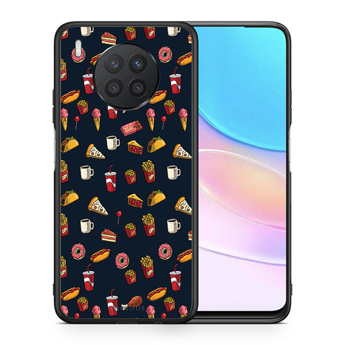 Θήκη Huawei Nova 8i / Honor 50 Lite Hungry Random από τη Smartfits με σχέδιο στο πίσω μέρος και μαύρο περίβλημα | Huawei Nova 8i / Honor 50 Lite Hungry Random case with colorful back and black bezels