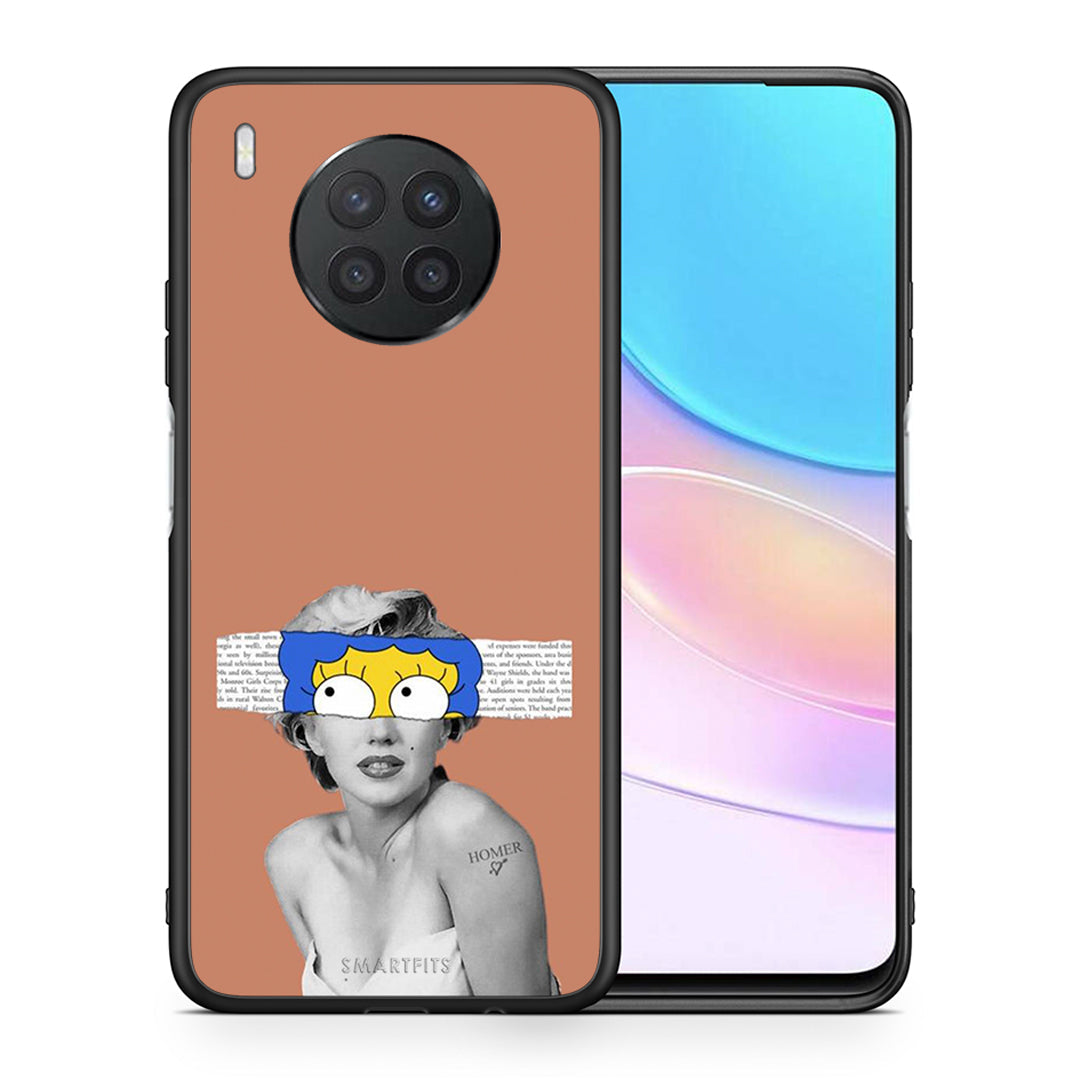 Θήκη Huawei Nova 8i / Honor 50 Lite Sim Merilyn από τη Smartfits με σχέδιο στο πίσω μέρος και μαύρο περίβλημα | Huawei Nova 8i / Honor 50 Lite Sim Merilyn case with colorful back and black bezels