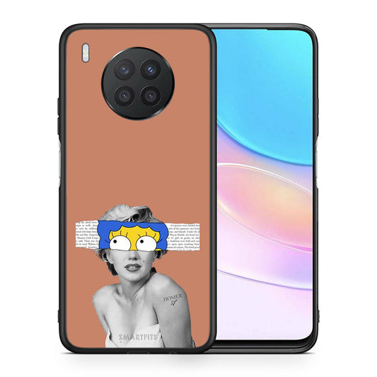 Θήκη Huawei Nova 8i / Honor 50 Lite Sim Merilyn από τη Smartfits με σχέδιο στο πίσω μέρος και μαύρο περίβλημα | Huawei Nova 8i / Honor 50 Lite Sim Merilyn case with colorful back and black bezels