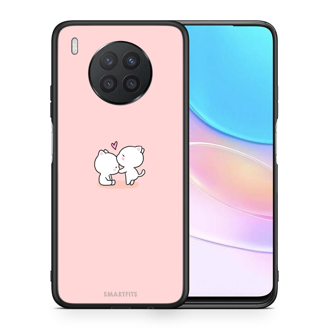 Θήκη Huawei Nova 8i / Honor 50 Lite Love Valentine από τη Smartfits με σχέδιο στο πίσω μέρος και μαύρο περίβλημα | Huawei Nova 8i / Honor 50 Lite Love Valentine case with colorful back and black bezels
