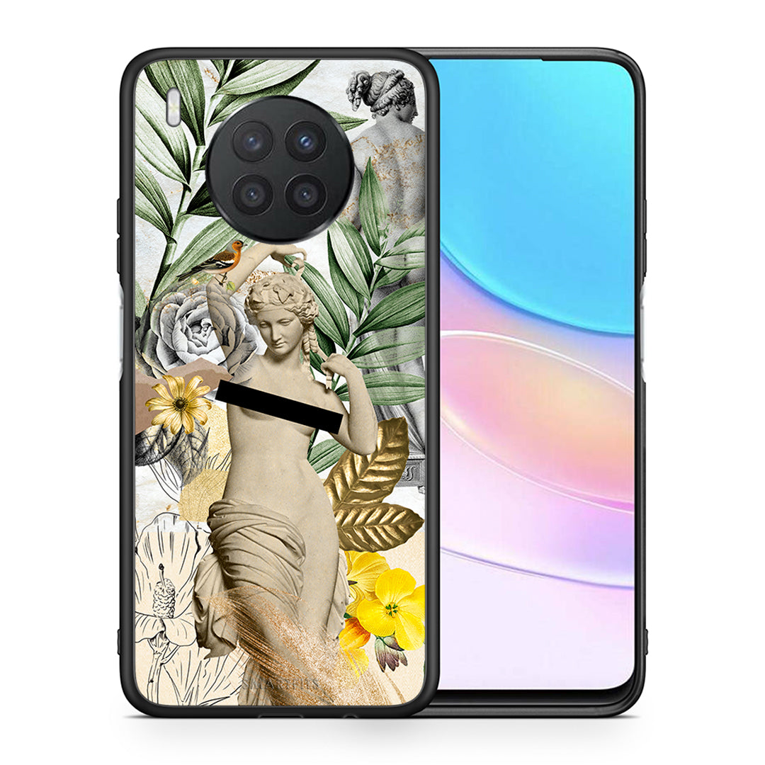 Θήκη Huawei Nova 8i / Honor 50 Lite Woman Statue από τη Smartfits με σχέδιο στο πίσω μέρος και μαύρο περίβλημα | Huawei Nova 8i / Honor 50 Lite Woman Statue case with colorful back and black bezels