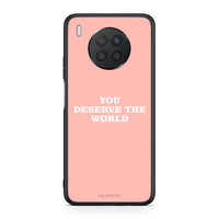Thumbnail for Huawei Nova 8i / Honor 50 Lite You Deserve The World Θήκη Αγίου Βαλεντίνου από τη Smartfits με σχέδιο στο πίσω μέρος και μαύρο περίβλημα | Smartphone case with colorful back and black bezels by Smartfits