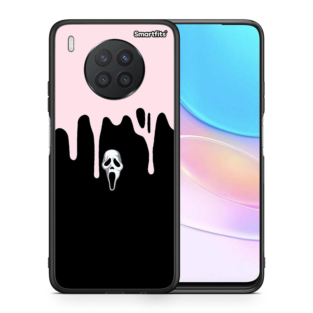 Θήκη Huawei Nova 8i / Honor 50 Lite Melting Halloween Mask από τη Smartfits με σχέδιο στο πίσω μέρος και μαύρο περίβλημα | Huawei Nova 8i / Honor 50 Lite Melting Halloween Mask case with colorful back and black bezels
