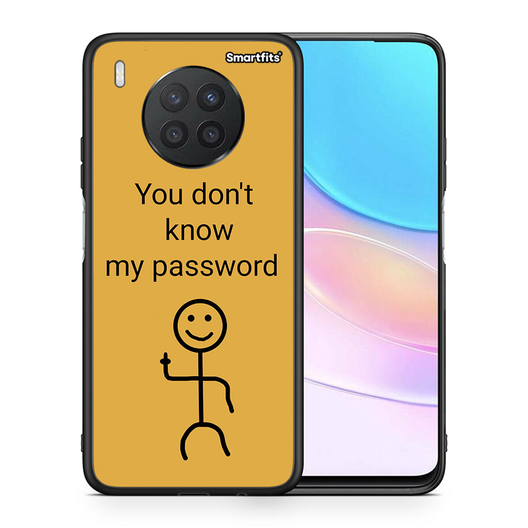 Θήκη Huawei Nova 8i / Honor 50 Lite My Password από τη Smartfits με σχέδιο στο πίσω μέρος και μαύρο περίβλημα | Huawei Nova 8i / Honor 50 Lite My Password case with colorful back and black bezels