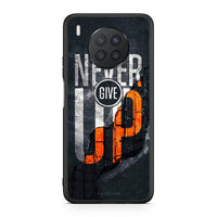 Thumbnail for Huawei Nova 8i / Honor 50 Lite Never Give Up Θήκη Αγίου Βαλεντίνου από τη Smartfits με σχέδιο στο πίσω μέρος και μαύρο περίβλημα | Smartphone case with colorful back and black bezels by Smartfits