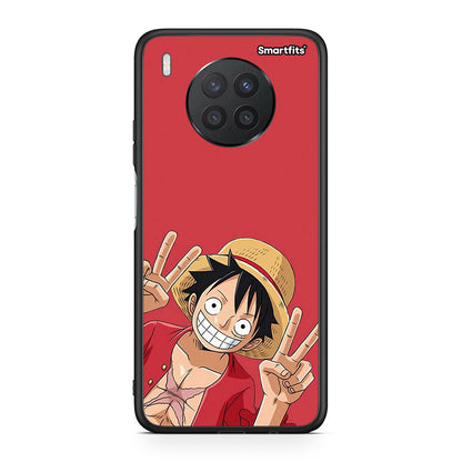 Huawei Nova 8i / Honor 50 Lite Pirate Luffy θήκη από τη Smartfits με σχέδιο στο πίσω μέρος και μαύρο περίβλημα | Smartphone case with colorful back and black bezels by Smartfits