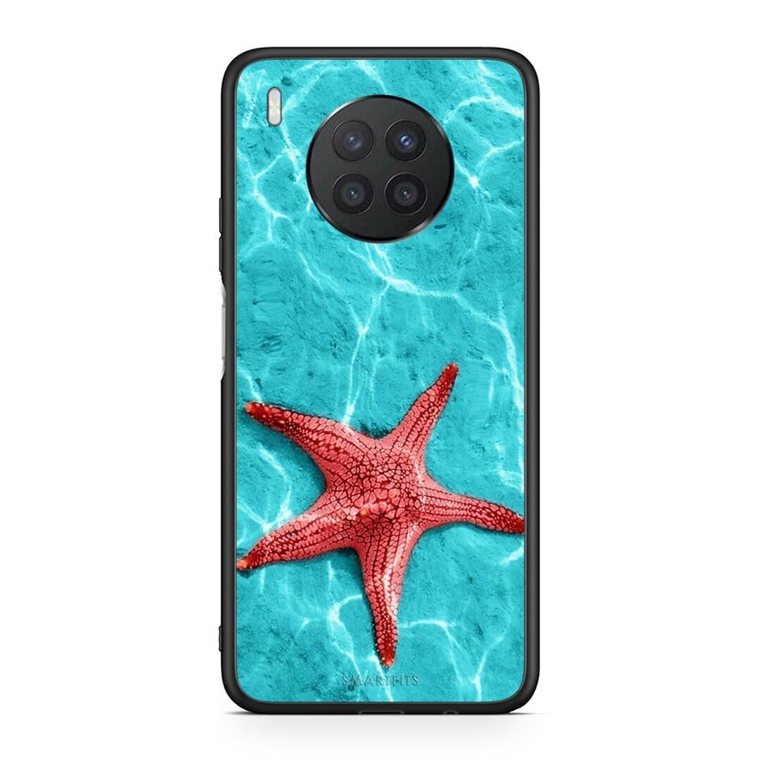 Huawei Nova 8i / Honor 50 Lite Red Starfish Θήκη από τη Smartfits με σχέδιο στο πίσω μέρος και μαύρο περίβλημα | Smartphone case with colorful back and black bezels by Smartfits