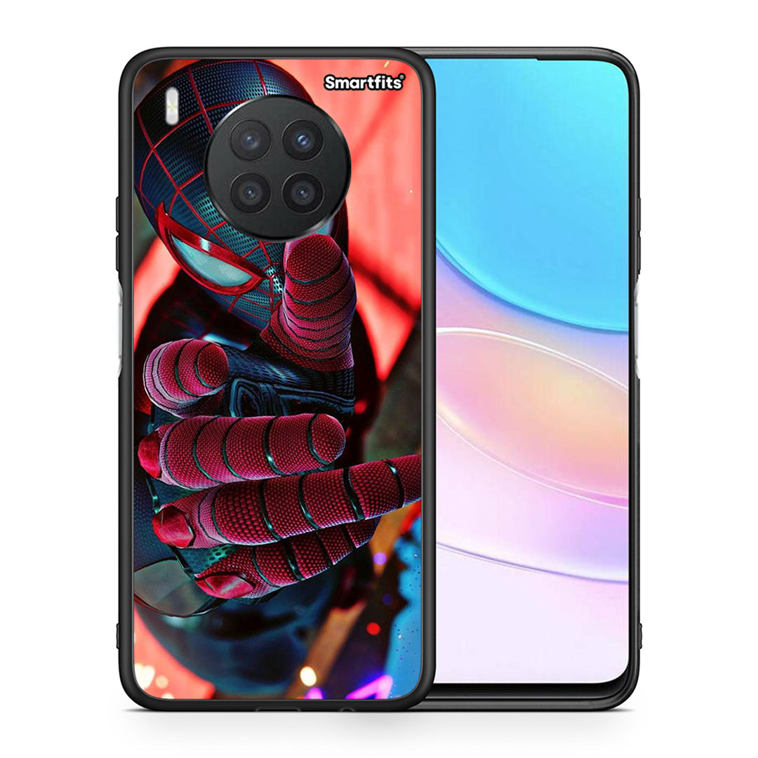 Θήκη Huawei Nova 8i / Honor 50 Lite Spider Hand από τη Smartfits με σχέδιο στο πίσω μέρος και μαύρο περίβλημα | Huawei Nova 8i / Honor 50 Lite Spider Hand case with colorful back and black bezels