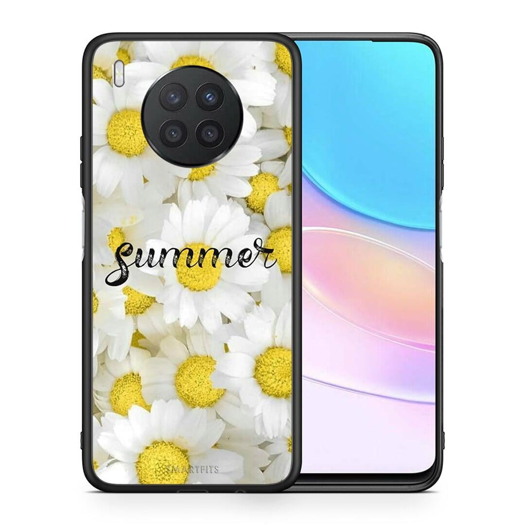 Θήκη Huawei Nova 8i / Honor 50 Lite Summer Daisies από τη Smartfits με σχέδιο στο πίσω μέρος και μαύρο περίβλημα | Huawei Nova 8i / Honor 50 Lite Summer Daisies case with colorful back and black bezels