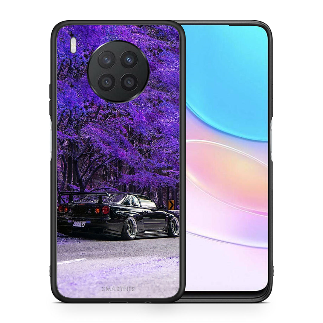 Θήκη Αγίου Βαλεντίνου Huawei Nova 8i / Honor 50 Lite Super Car από τη Smartfits με σχέδιο στο πίσω μέρος και μαύρο περίβλημα | Huawei Nova 8i / Honor 50 Lite Super Car case with colorful back and black bezels