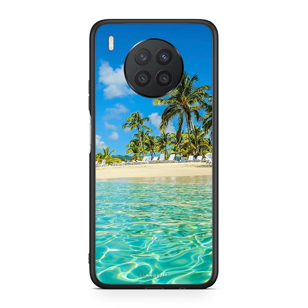 Huawei Nova 8i / Honor 50 Lite Tropical Vibes Θήκη από τη Smartfits με σχέδιο στο πίσω μέρος και μαύρο περίβλημα | Smartphone case with colorful back and black bezels by Smartfits