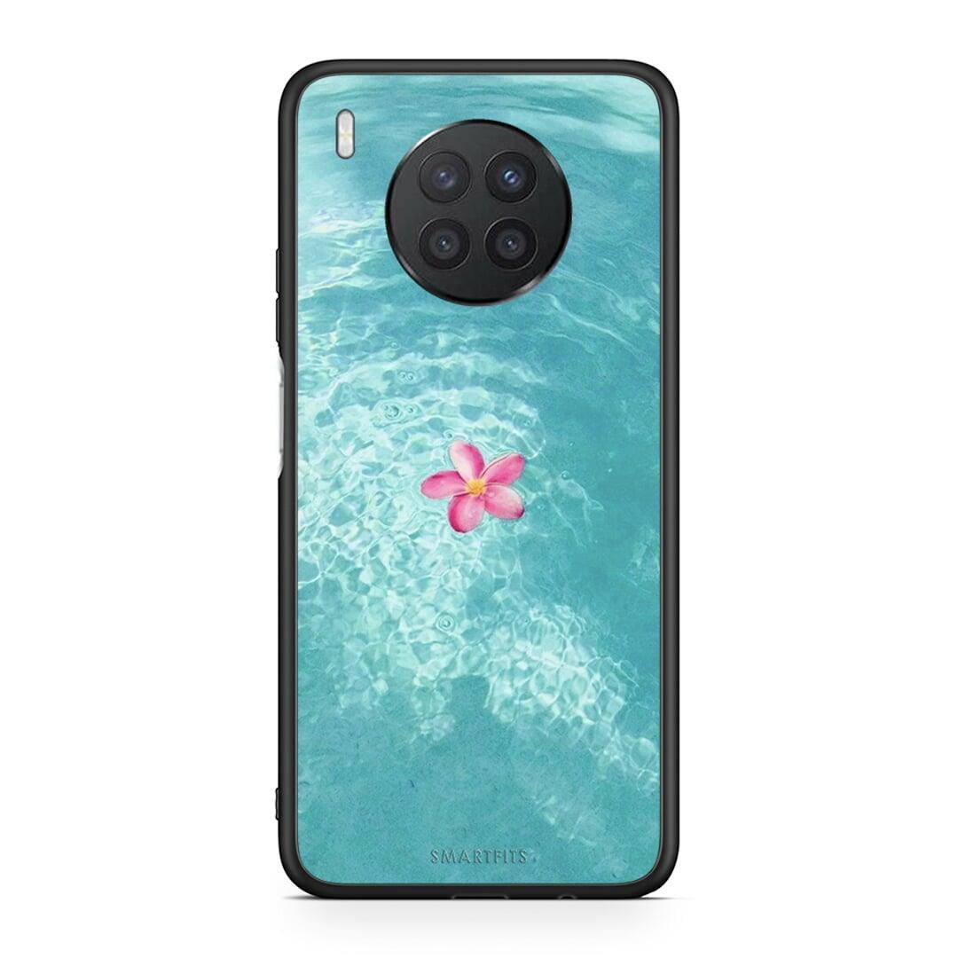 Huawei Nova 8i / Honor 50 Lite Water Flower Θήκη από τη Smartfits με σχέδιο στο πίσω μέρος και μαύρο περίβλημα | Smartphone case with colorful back and black bezels by Smartfits