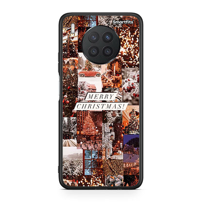 Huawei Nova 8i / Honor 50 Lite Xmas Collage θήκη από τη Smartfits με σχέδιο στο πίσω μέρος και μαύρο περίβλημα | Smartphone case with colorful back and black bezels by Smartfits