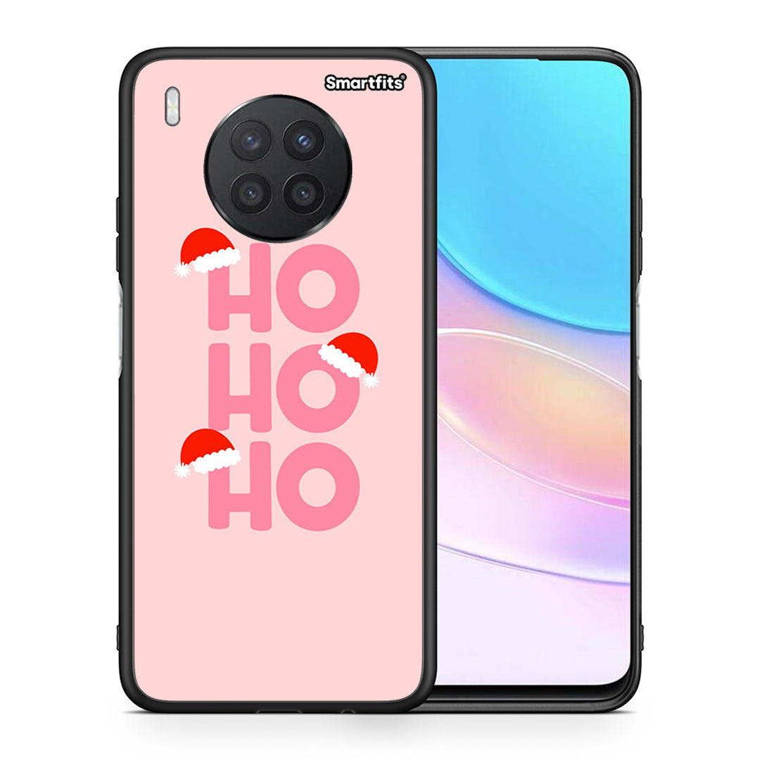 Θήκη Huawei Nova 8i / Honor 50 Lite Xmas Ho Ho Ho από τη Smartfits με σχέδιο στο πίσω μέρος και μαύρο περίβλημα | Huawei Nova 8i / Honor 50 Lite Xmas Ho Ho Ho case with colorful back and black bezels