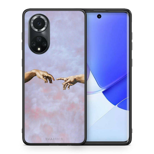 Θήκη Huawei Nova 9/Honor 50 Adam Hand από τη Smartfits με σχέδιο στο πίσω μέρος και μαύρο περίβλημα | Huawei Nova 9/Honor 50 Adam Hand case with colorful back and black bezels