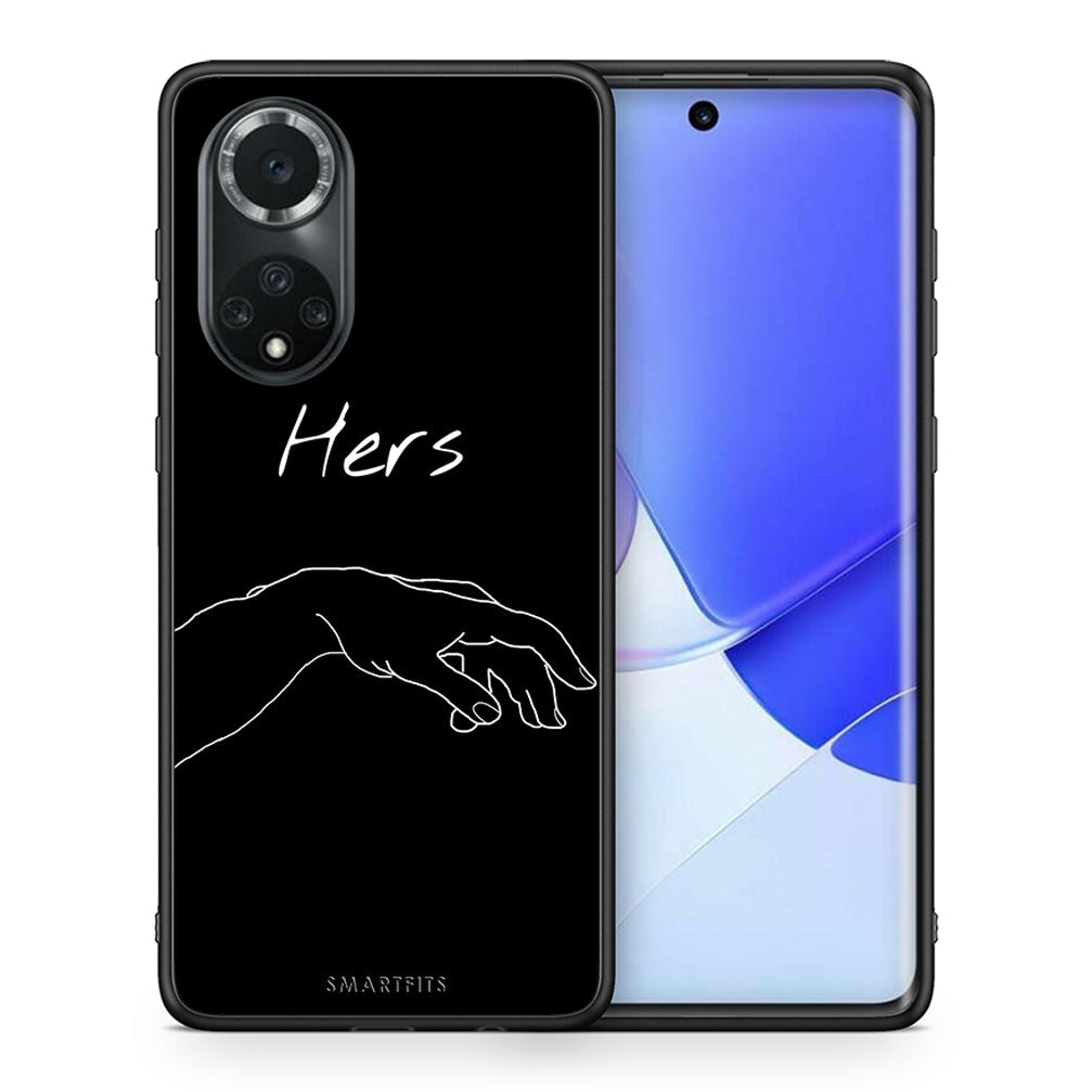 Θήκη Αγίου Βαλεντίνου Huawei Nova 9 / Honor 50 Aeshetic Love 1 από τη Smartfits με σχέδιο στο πίσω μέρος και μαύρο περίβλημα | Huawei Nova 9 / Honor 50 Aeshetic Love 1 case with colorful back and black bezels