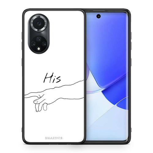 Θήκη Αγίου Βαλεντίνου Huawei Nova 9 / Honor 50 Aeshetic Love 2 από τη Smartfits με σχέδιο στο πίσω μέρος και μαύρο περίβλημα | Huawei Nova 9 / Honor 50 Aeshetic Love 2 case with colorful back and black bezels