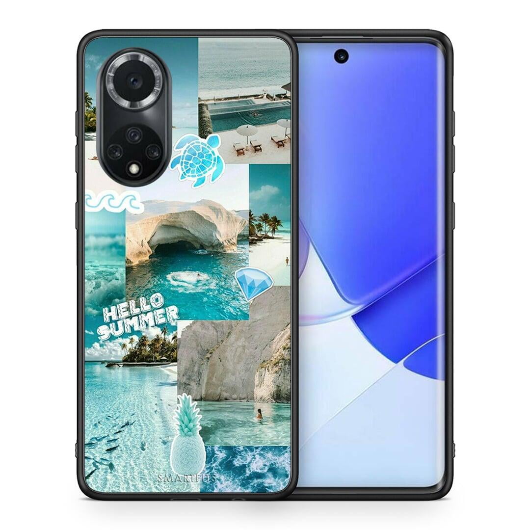 Θήκη Huawei Nova 9 / Honor 50 Aesthetic Summer από τη Smartfits με σχέδιο στο πίσω μέρος και μαύρο περίβλημα | Huawei Nova 9 / Honor 50 Aesthetic Summer case with colorful back and black bezels